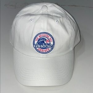 NWOT Chubbies White The Weekend Has Arrived Adjustable Hat